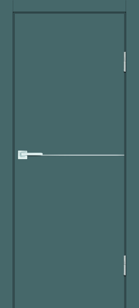 Межкомнатная дверь P-19 AL молдинг Графит