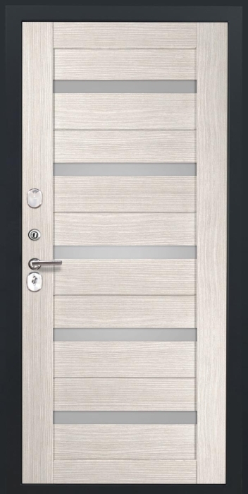 Товар Дверь Аура СБ-1 (ст. белое, 16мм, капучино) LUX183856