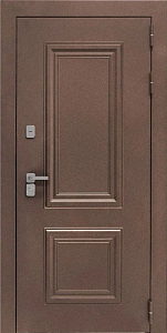 Товар Дверь ДвериПРО Д-68 Д-19 (16мм, Грецкий орех + черная патина винорит) DPRO195600