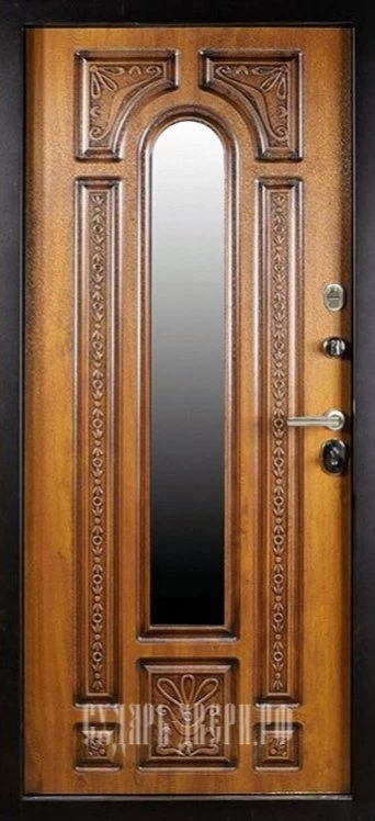 Товар Дверь Сударь Рим с окном и ковкой Голден Оак Винорит DIS002860